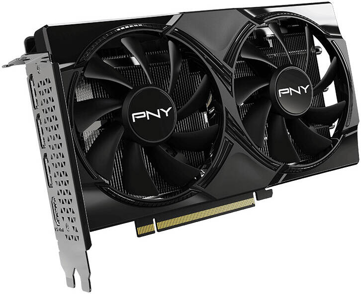 PNY GeForce RTX 5060 Overclocked Dual Fan Graphics Card, 8GB GDDR7 128-Bit Memory, 2280MHz Clock Speed, 28 Memory Speed, 3840 CUDA Cores, 8x PCI-Express 5.0 -كرت شاشه