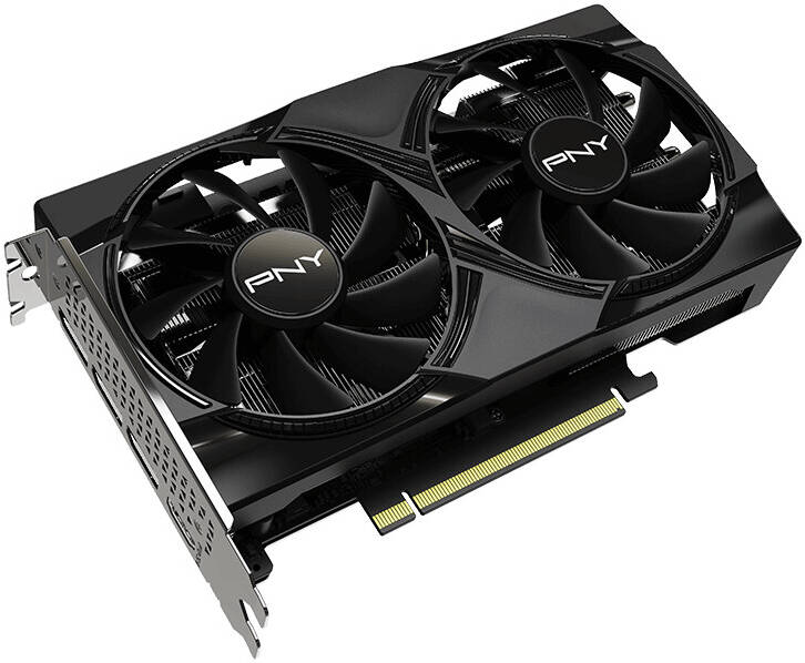 PNY GeForce RTX 5060 Overclocked Dual Fan Graphics Card, 8GB GDDR7 128-Bit Memory, 2280MHz Clock Speed, 28 Memory Speed, 3840 CUDA Cores, 8x PCI-Express 5.0 -كرت شاشه