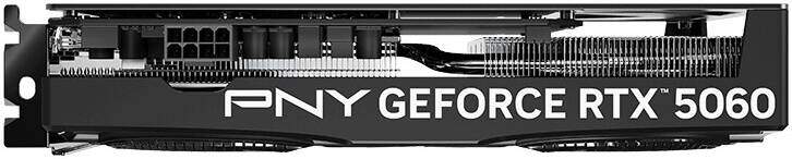 PNY GeForce RTX 5060 Overclocked Dual Fan Graphics Card, 8GB GDDR7 128-Bit Memory, 2280MHz Clock Speed, 28 Memory Speed, 3840 CUDA Cores, 8x PCI-Express 5.0 -كرت شاشه