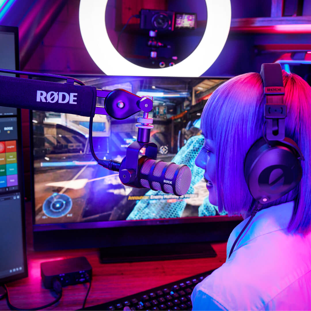 RØDE PodMic in a streaming setup