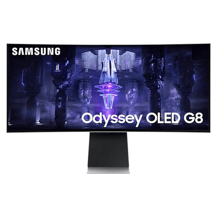 Samsung Odyssey OLED G8 G85SB LS34BG850SMXUE 34", 175Hz, 0.03ms, 2K UltraWide Curved Gaming Monitor - شاشة ألعاب