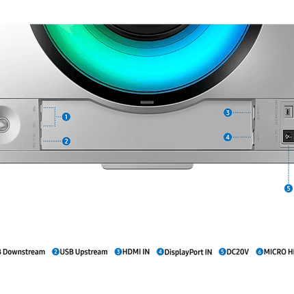 SAMSUNG ODYSSEY OLED G9 G95SC LS49CG954SMXUE 49", 2K "Dual QHD", 240Hz, 0.03ms, 2K "Dual QHD", Speakers, HDMI 2.1, Smart Curved Gaming Monitor - شاشة ألعاب