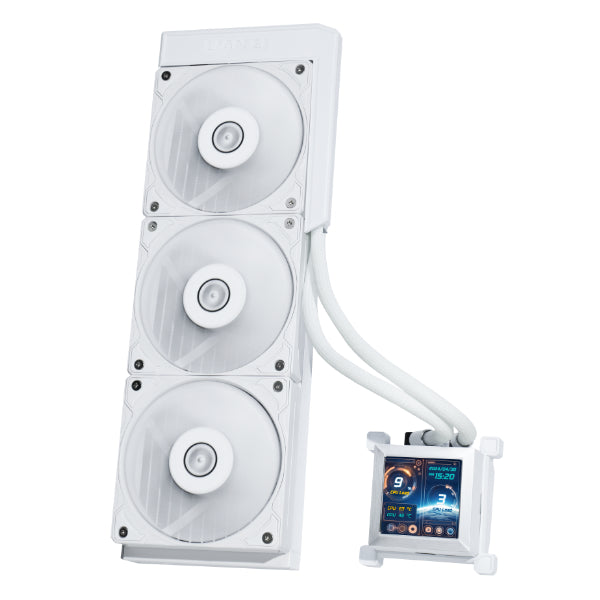 Lian Li HydroShift LCD 360mm RGB Liquid Cooler - White - مبرد مع شاشه