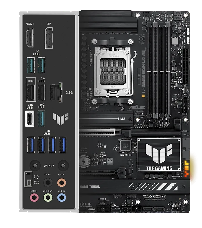 ASUS TUF GAMING B850-Plus Wi-Fi & BT AM5 ATX Motherboard DDR5 - اللوحة الام