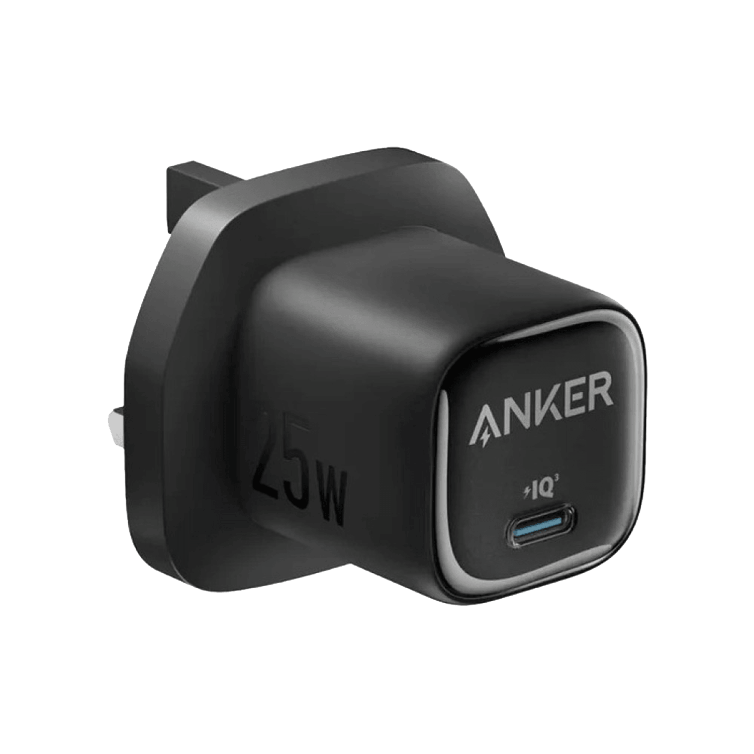 Anker Charger 25W Compact USB-C, Super Fast charger, Safety System - Black - شاحن سريع Anker Charger 25W Compact USB-C, Super Fast charger, Safety System - Black - شاحن سريع