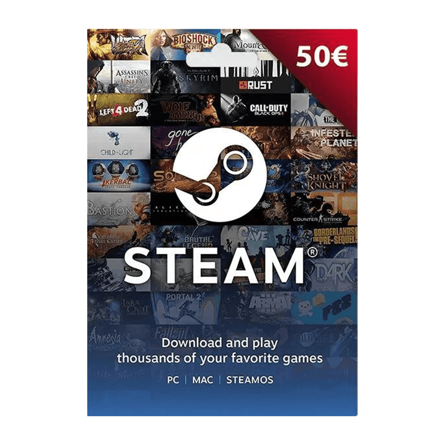 Steam Wallet EU 50€ - بطاقة شحن Steam Wallet EU 50€ - بطاقة شحن