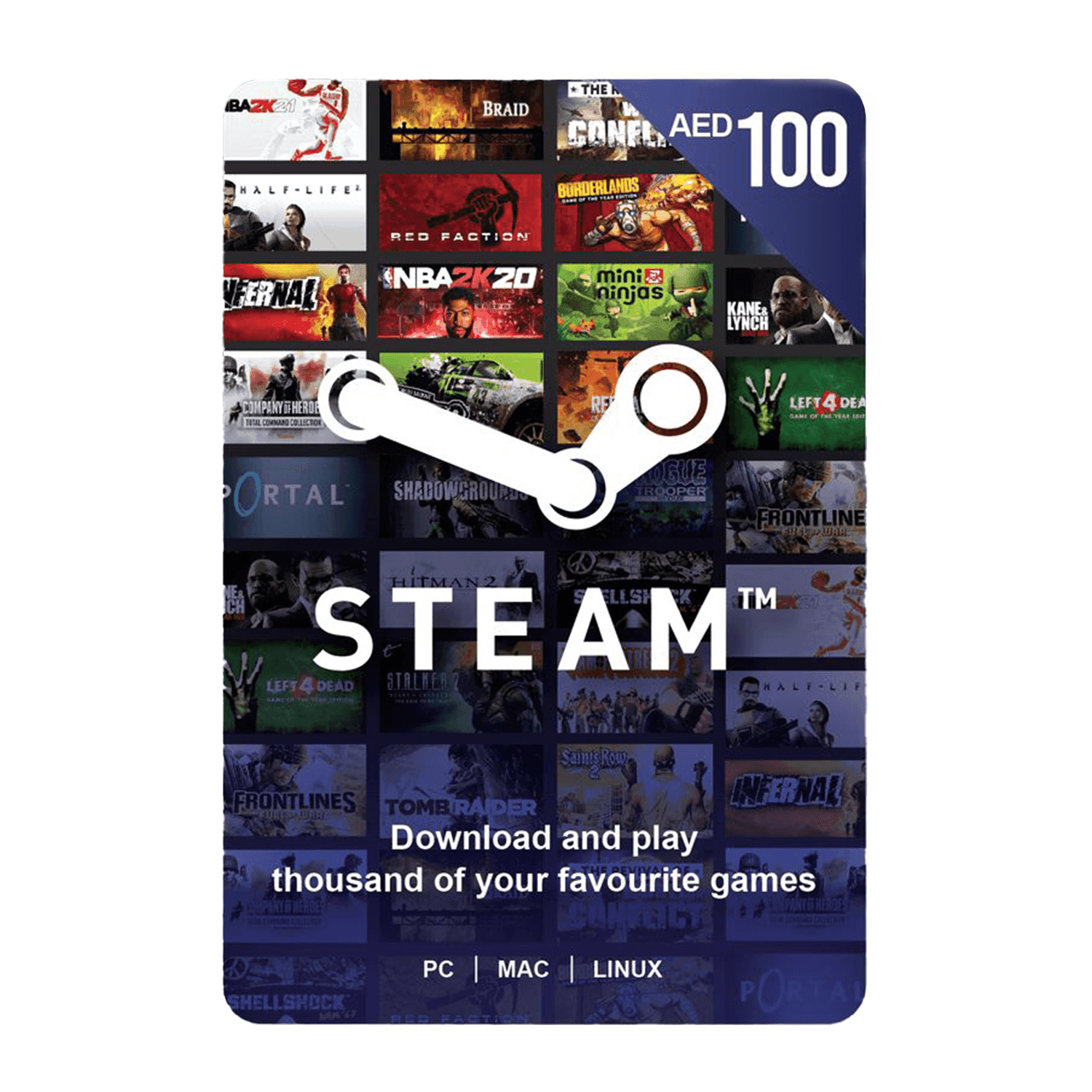 Steam Wallet UAE 100AED - بطاقة شحن Steam Wallet UAE 100AED - بطاقة شحن