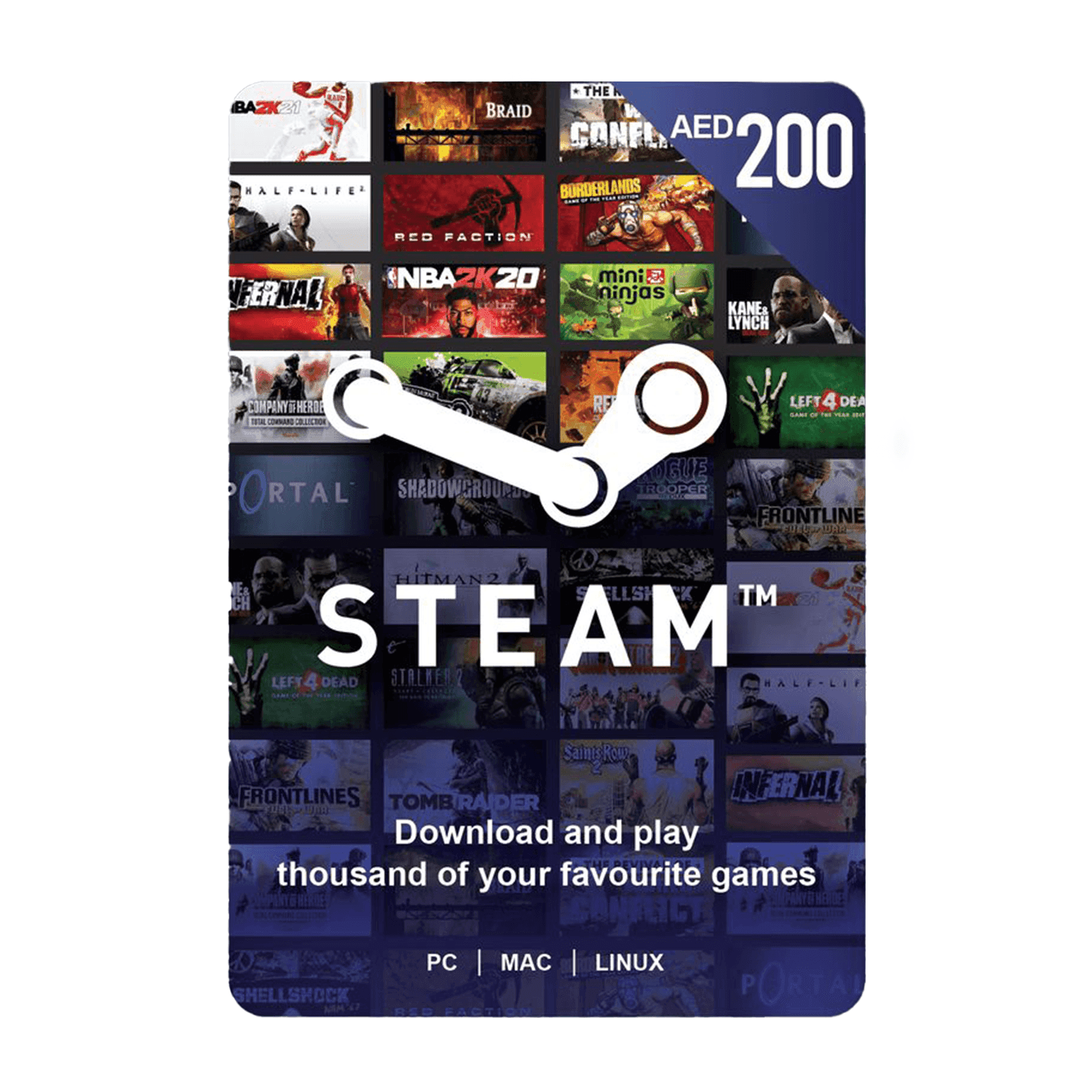 Steam Wallet UAE 200AED - بطاقة شحن Steam Wallet UAE 200AED - بطاقة شحن