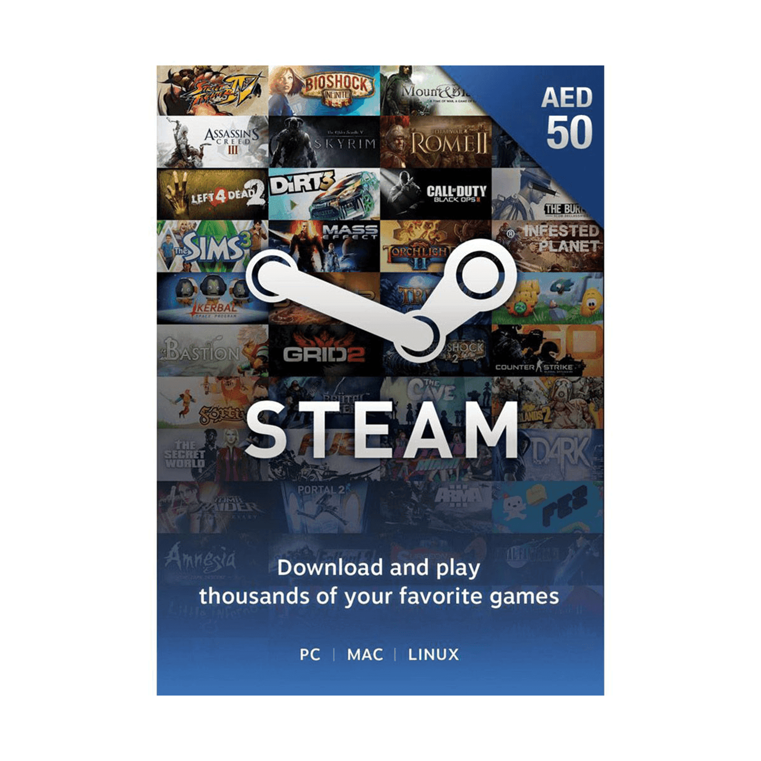 Steam Wallet UAE 50AED - بطاقة شحن Steam Wallet UAE 50AED - بطاقة شحن