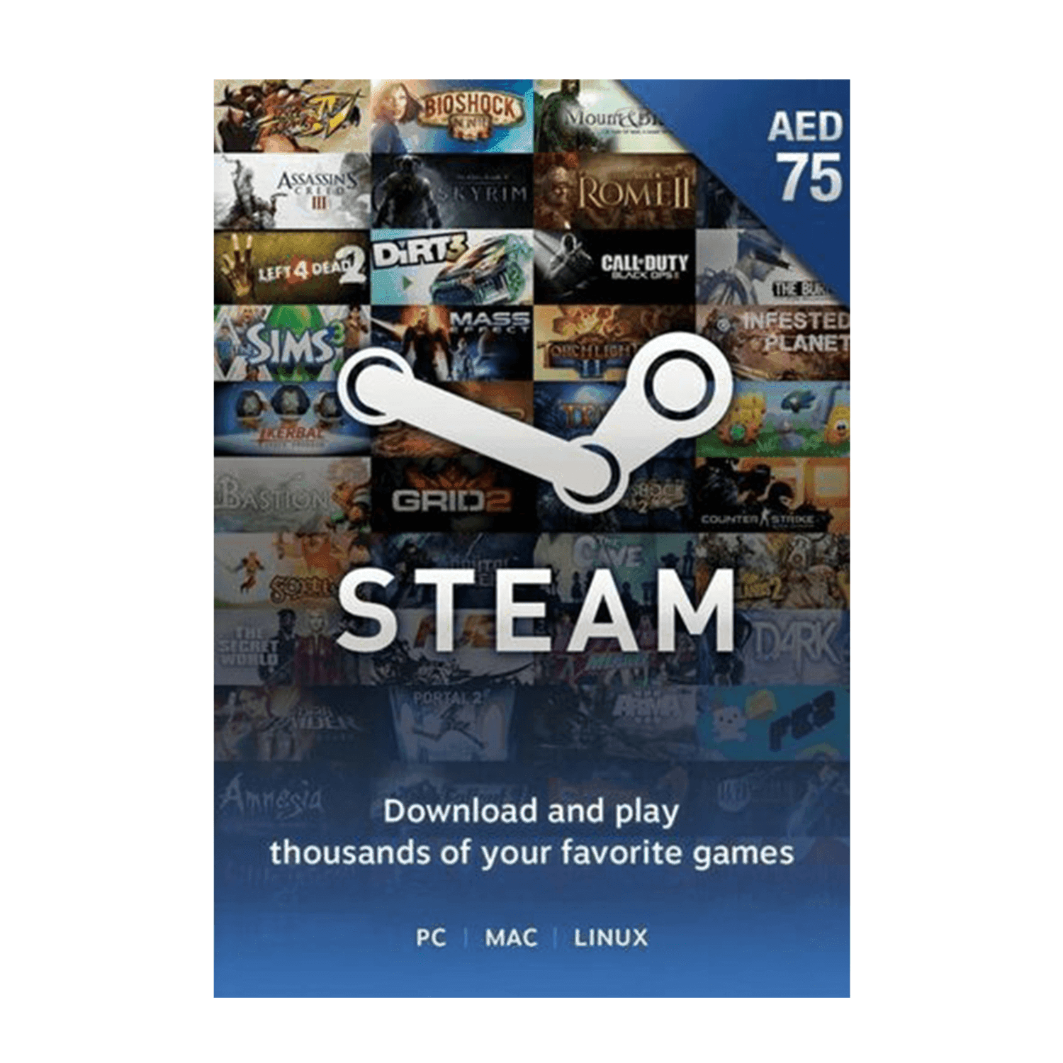 Steam Wallet UAE 75AED - بطاقة شحن Steam Wallet UAE 75AED - بطاقة شحن