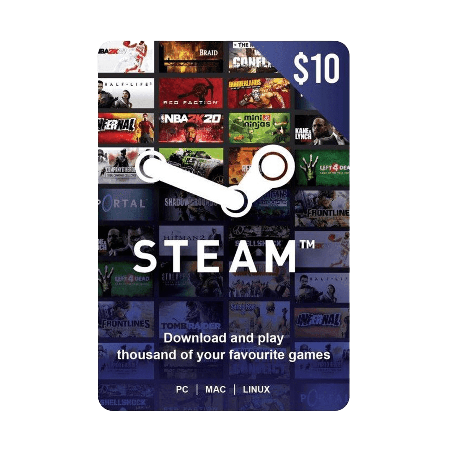 Steam Wallet USD 10$ - بطاقة شحن Steam Wallet USD 10$ - بطاقة شحن