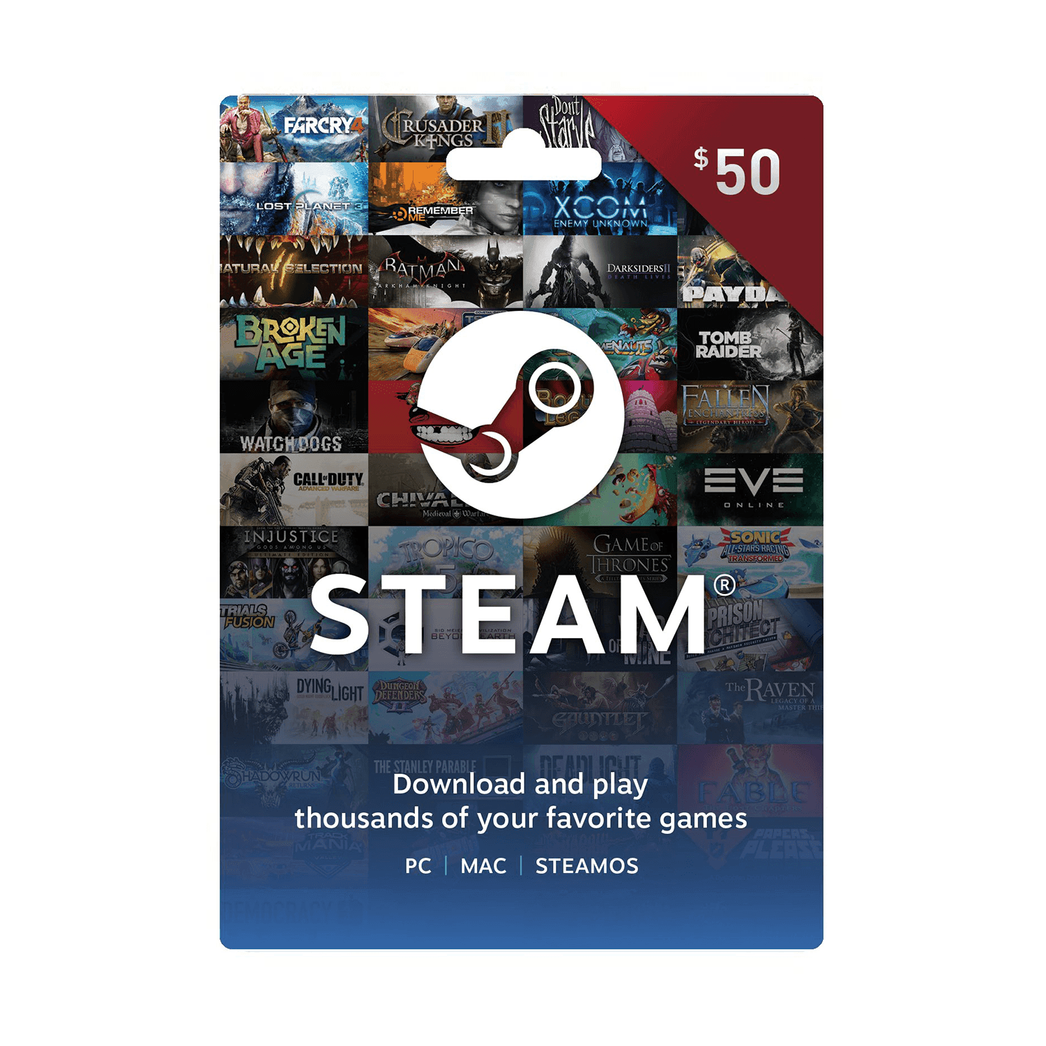 Steam Wallet USD 50$ - بطاقة شحن Steam Wallet USD 50$ - بطاقة شحن