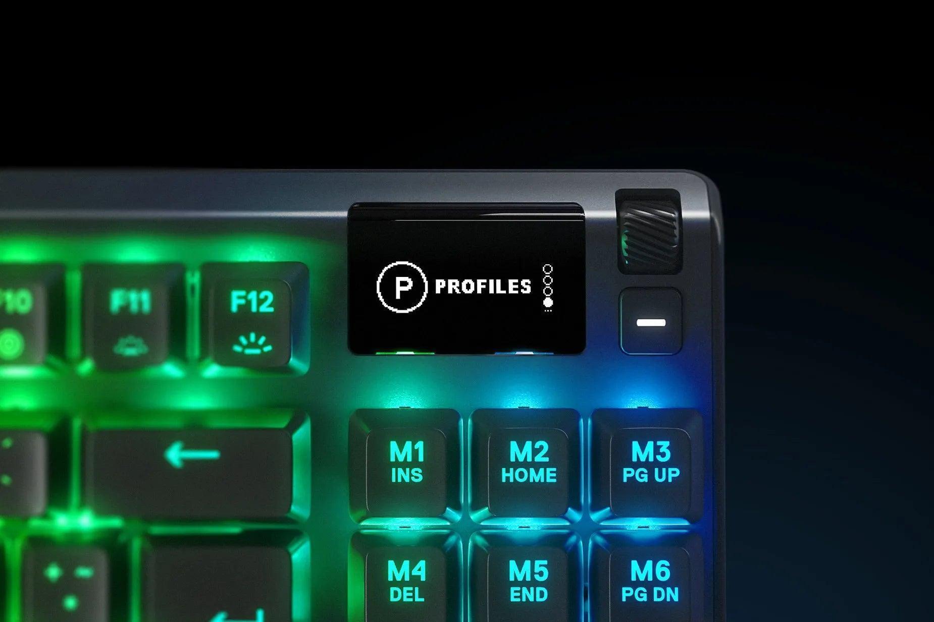 Steelseries Apex 7 Mechanical Tenkeyless Gaming Keyboard with Smart Di ...