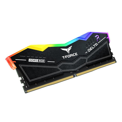 TEAMGROUP T-FORCE DELTA RGB 32GB (2 x 16GB) CL32 DDR5 5600MHZ DESKTOP MEMORY - BLACK - الذاكرة العشوائية