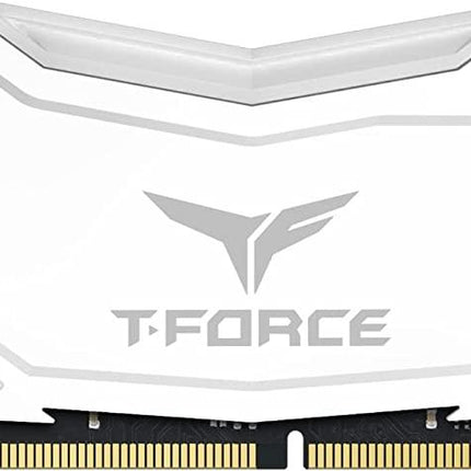 TEAMGROUP T-Force Delta RGB DDR4 16GB (2x8GB) 3200MHz - WHITE - الذاكرة العشوائية - PC BUILDER QATAR - Best PC Gaming Store in Qatar 
