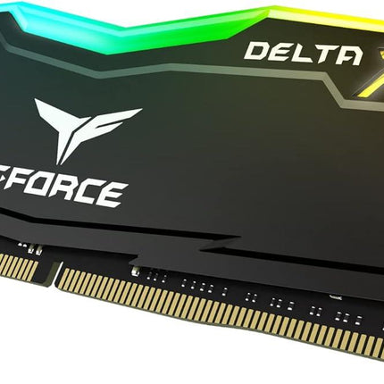 TEAMGROUP T-Force Delta RGB DDR4 32GB (2x16GB) 3600MHz Black - الذاكرة العشوائية - PC BUILDER QATAR - Best PC Gaming Store in Qatar 