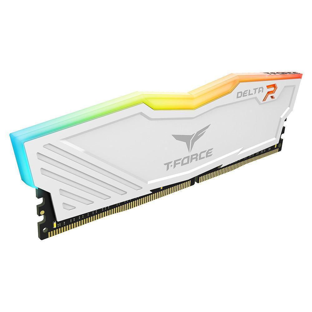 TEAMGROUP T-Force Delta RGB DDR4 32GB (2x16GB) 3600MHz White - الذاكرة العشوائية