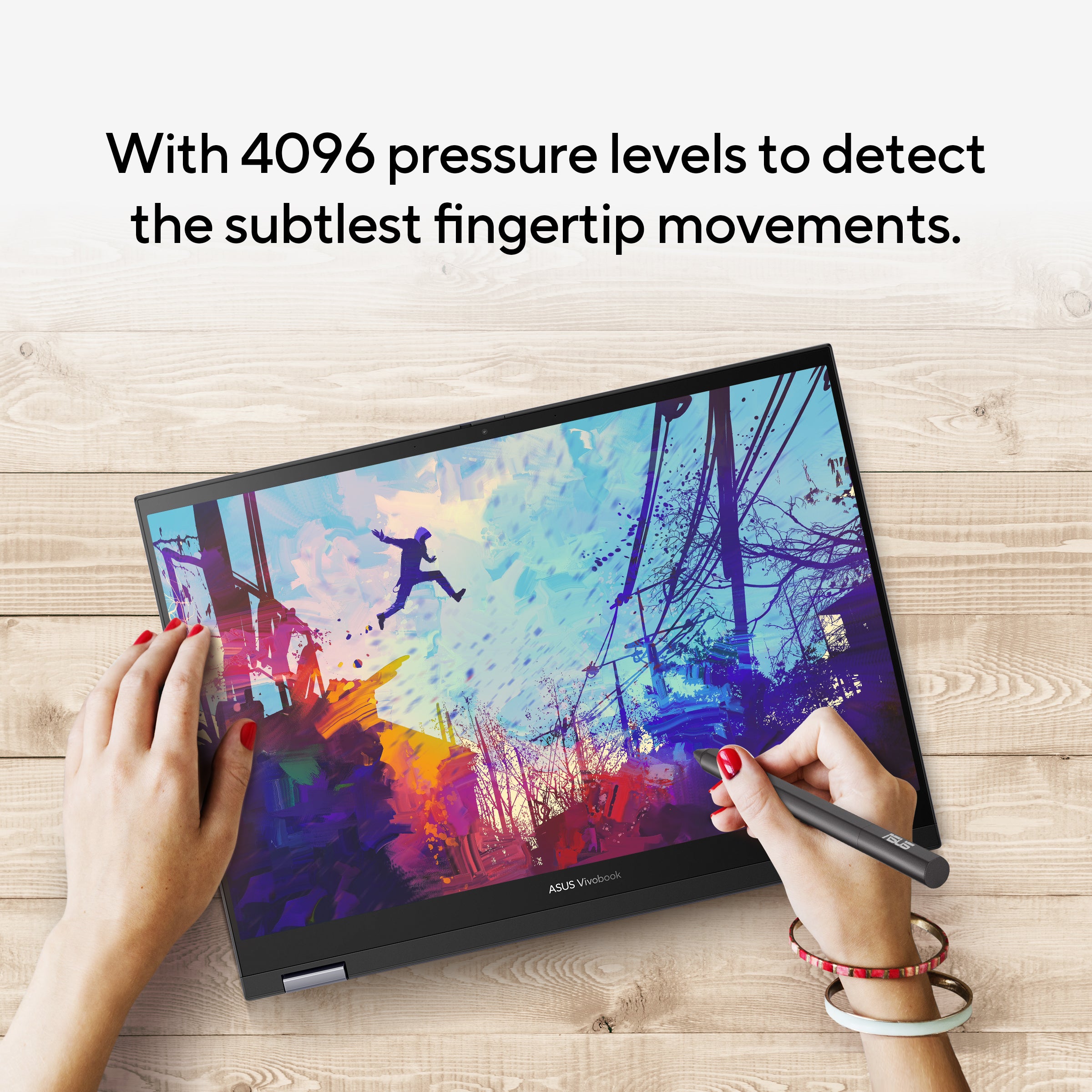 Asus Vivobook S14 Flip Laptop TP3402VA-LZ669W, 14.0-inch, i5-13420H UHD Graphics, 16GB Ram, 512GB SSD, Silver - لابتوب