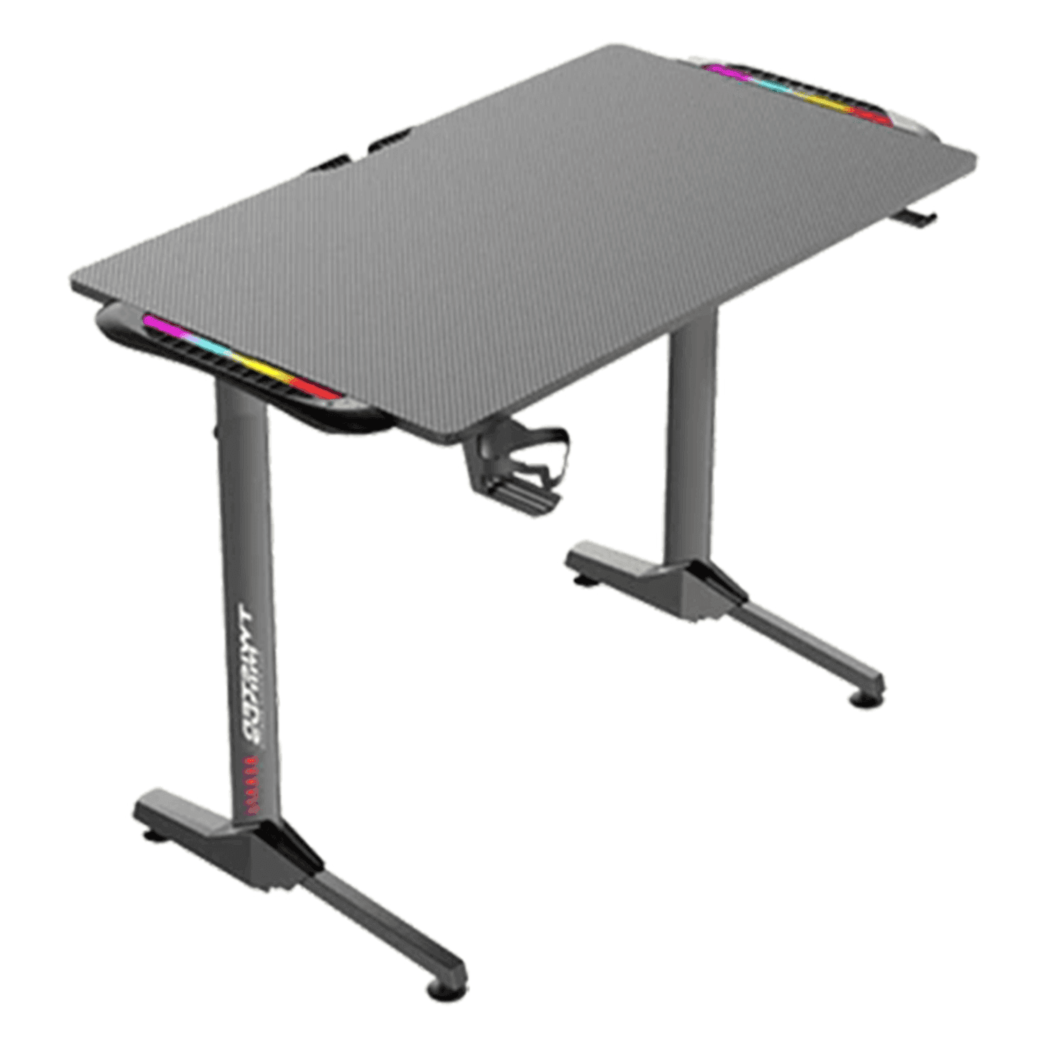 Computer T Shape Twisted Minds T Shaped Gaming Desk Carbon Fiber Texture RGB - طاولة ...