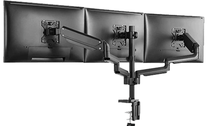Twisted Minds Triple Monitors Aluminum Monitor Arm - Black - حامل الشاشة