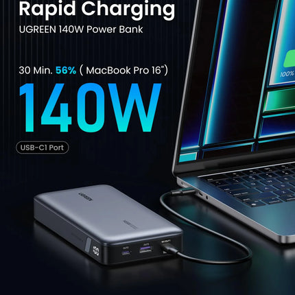 UGREEN 145W 25000mAh 3 Ports Two-way Fast  Charging Power Bank - باور بانك