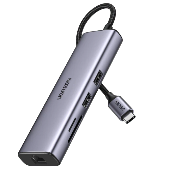 Ugreen USB-C hub 9 in 1 USB-C to 2 USB 3.0 + USB 2.0 - موزع يو اس بي
