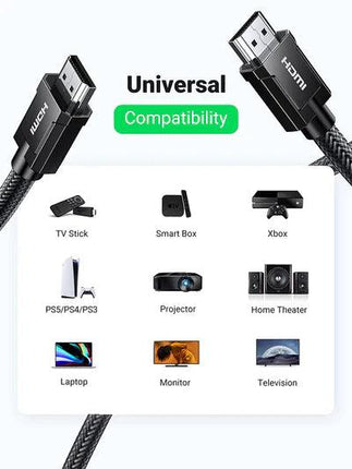 UGREEN 8K HDMI Male To Male Cable - 1.5m - كيبل اتش دي ام اي