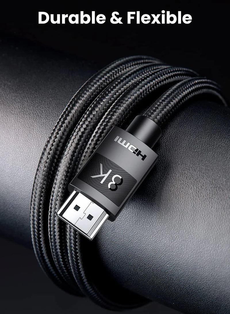 UGREEN 8K HDMI 2.1 Cable Ultra HD 1M , 8K@60Hz 4K@120Hz High Speed 48Gbps - كيبل