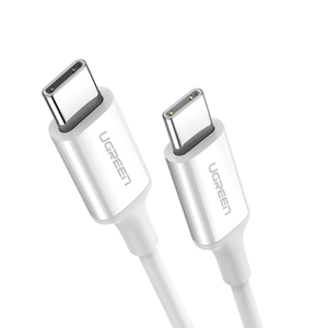 Ugreen Cable USB-C To USB-C 2.0 3A 60W 2M White - كيبل شحن