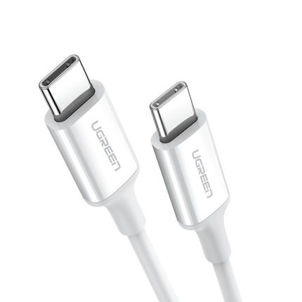 Ugreen Cable USB-C To USB-C 2.0 3A Data 1M White - PC BUILDER QATAR - Best PC Gaming Store in Qatar 