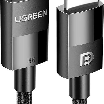 Ugreen DisplayPort 1.4 Male To Male Cable - 1.5m -  كابل ديسبلاي
