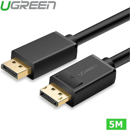 Ugreen DisplayPort To DisplayPort 1.2 4K Cable - 5m -  Black - كيبل