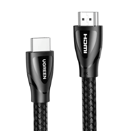 Ugreen HDMI 2.1 Male To Male 8K Braid Cable - 2m - Black -  كابل اتش دي ام اي