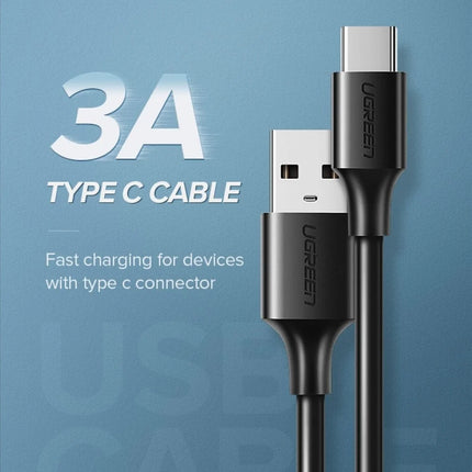 Ugreen Cable USB-A To USB- Type C 2M 3A - White -  كيبل شحن