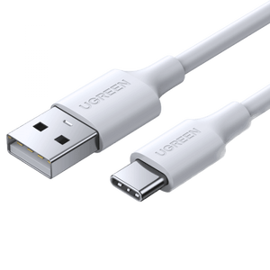 Ugreen USB-A 2.0 to USB-C 1M - White - كيبل