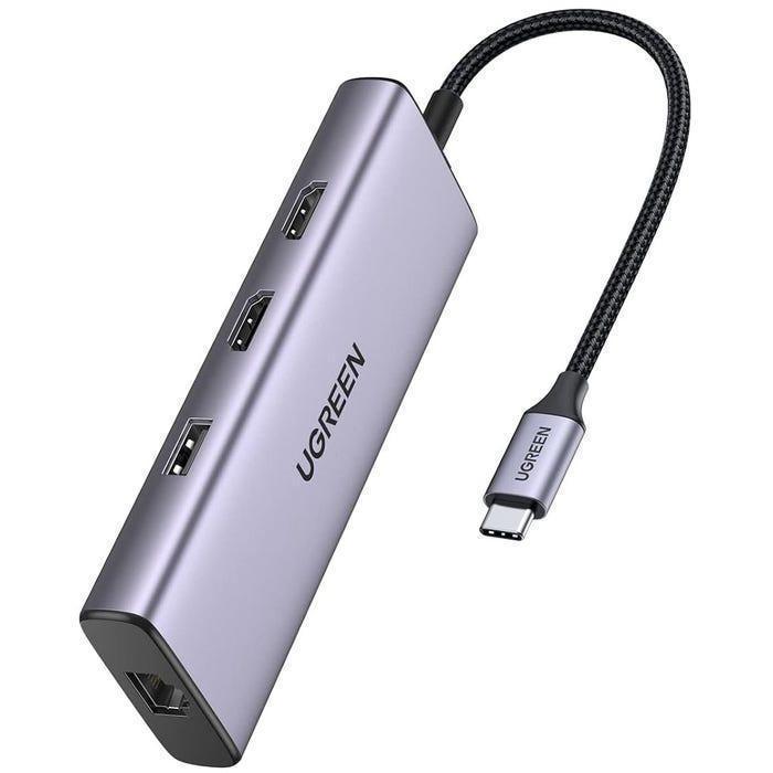 Ugreen USB-C hub9 in 1 USB-C to 2 USB 3.0 + USB2.0 - موزع يو اس بي Ugreen USB-C hub9 in 1 USB-C to 2 USB 3.0 + USB2.0 - موزع يو اس بي