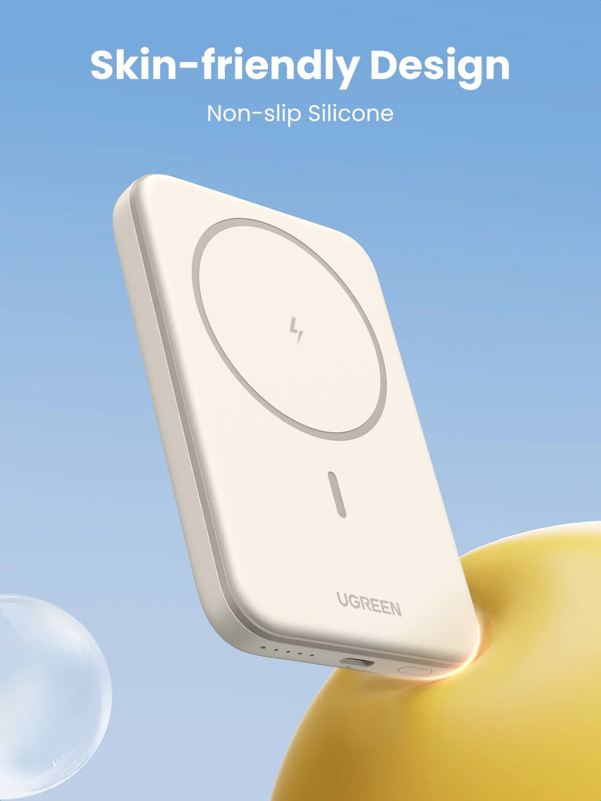 UGREEN Wireless Magnetic Power Bank 5000mAh Compatible For Apple iPhone - Samsung Phones - شاحن وايرليس