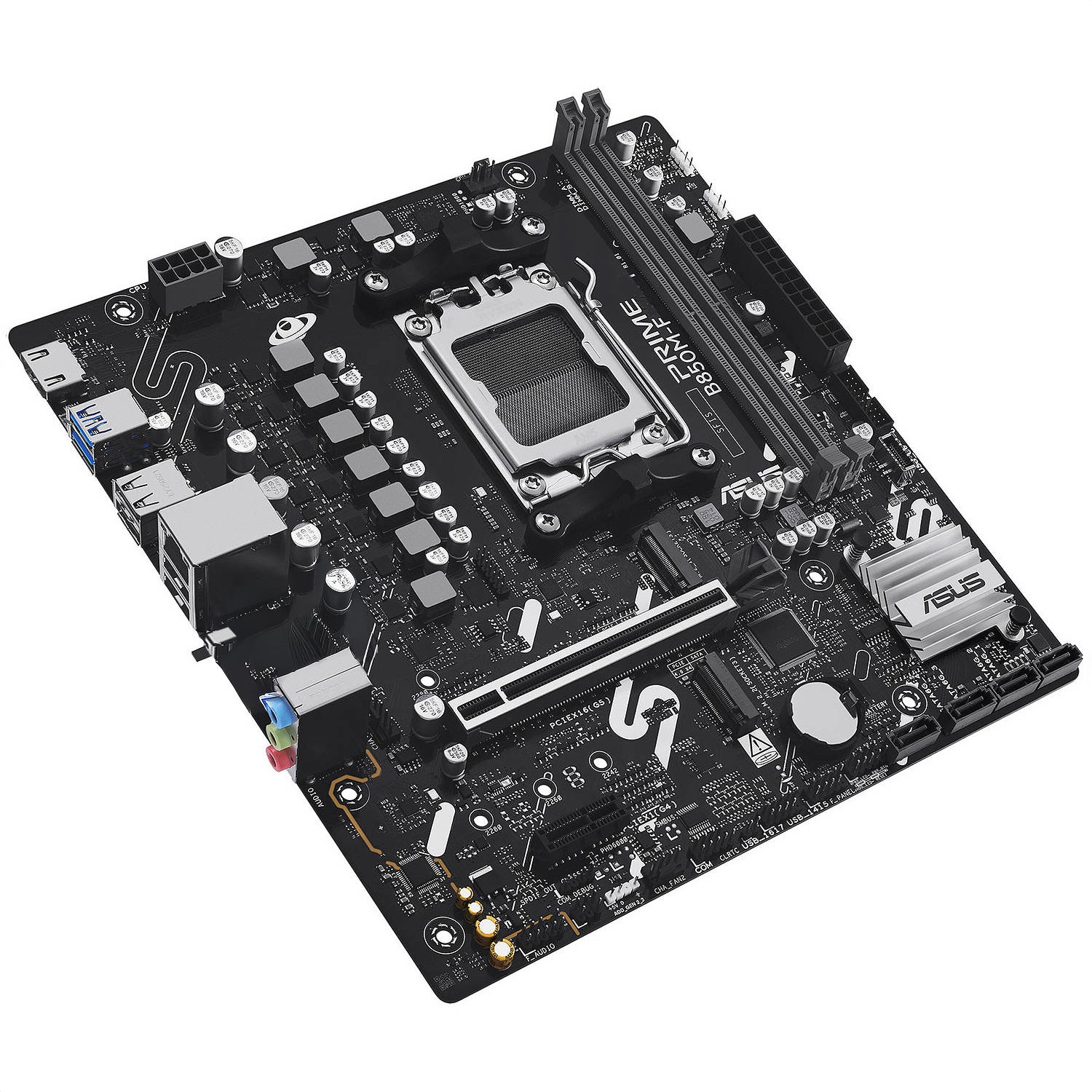 Asus Prime B850M-F Micro-ATX AM5 DDR5 Motherboard, 1x PCIe 5.0 x16, 2x M.2 Slots - لوحه ام
