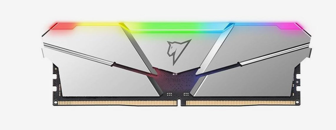 Netac Shadow Rgb 16Gb (2X8Gb) RAM DDR5 4800Mhz CL40 U-DIMM 288-Pin Silver - الذاكرة العشوائية