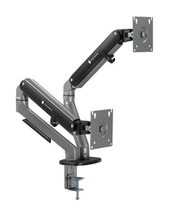 WJ COOLMAN PRO 2101 DUAL PRO SPRING MONITOR ARM / MOUNT BLACK - حامل  شاشه أسود