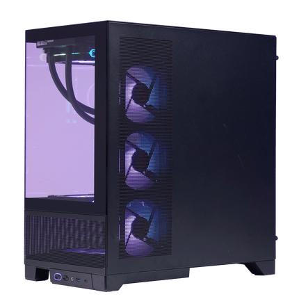 WJCOOLMAN BLADE FLOW 4 UNI FANS BLACK MID TOWER - كيس - PC BUILDER QATAR - Best PC Gaming Store in Qatar 