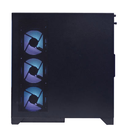 WJCOOLMAN BLADE FLOW 4 UNI FANS BLACK MID TOWER - كيس - PC BUILDER QATAR - Best PC Gaming Store in Qatar 