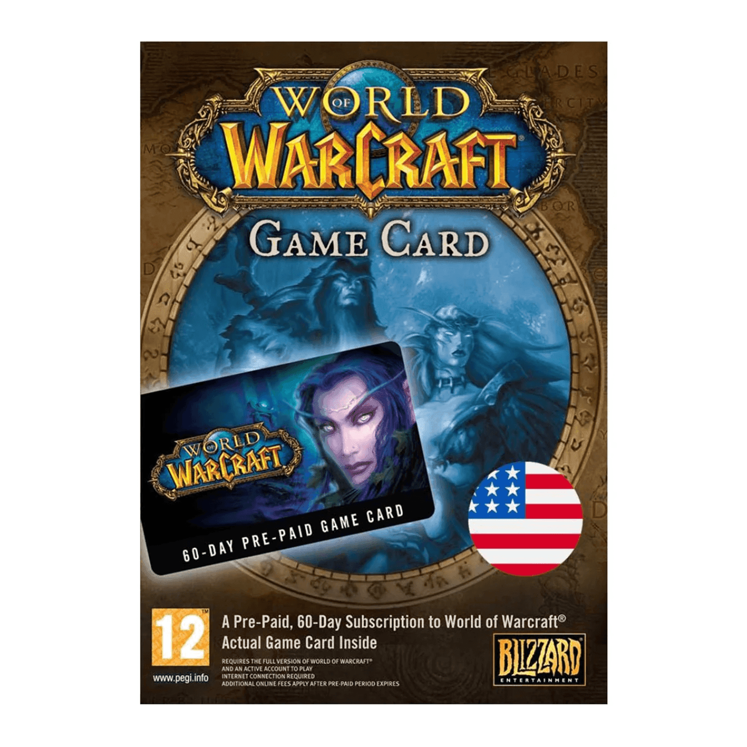 World Of Warcraft USA 60 Days - بطاقة شحن World Of Warcraft USA 60 Days - بطاقة شحن