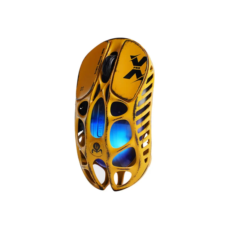 GravaStar Mercury X Pro Wireless GM+8000Hz –Battle-Worn Yellow Special Edition - ماوس قيمينغ احترافي