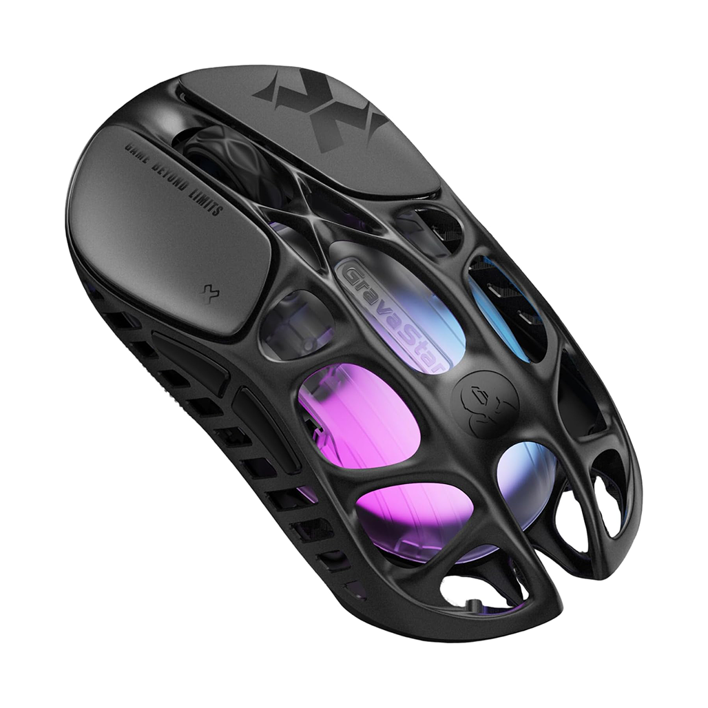 GRAVASTAR MERCURY X Wireless Gaming Mouse – Galaxy Black - ماوس قيمينغ احترافي GRAVASTAR MERCURY X Wireless Gaming Mouse – Galaxy Black - ماوس قيمينغ احترافي