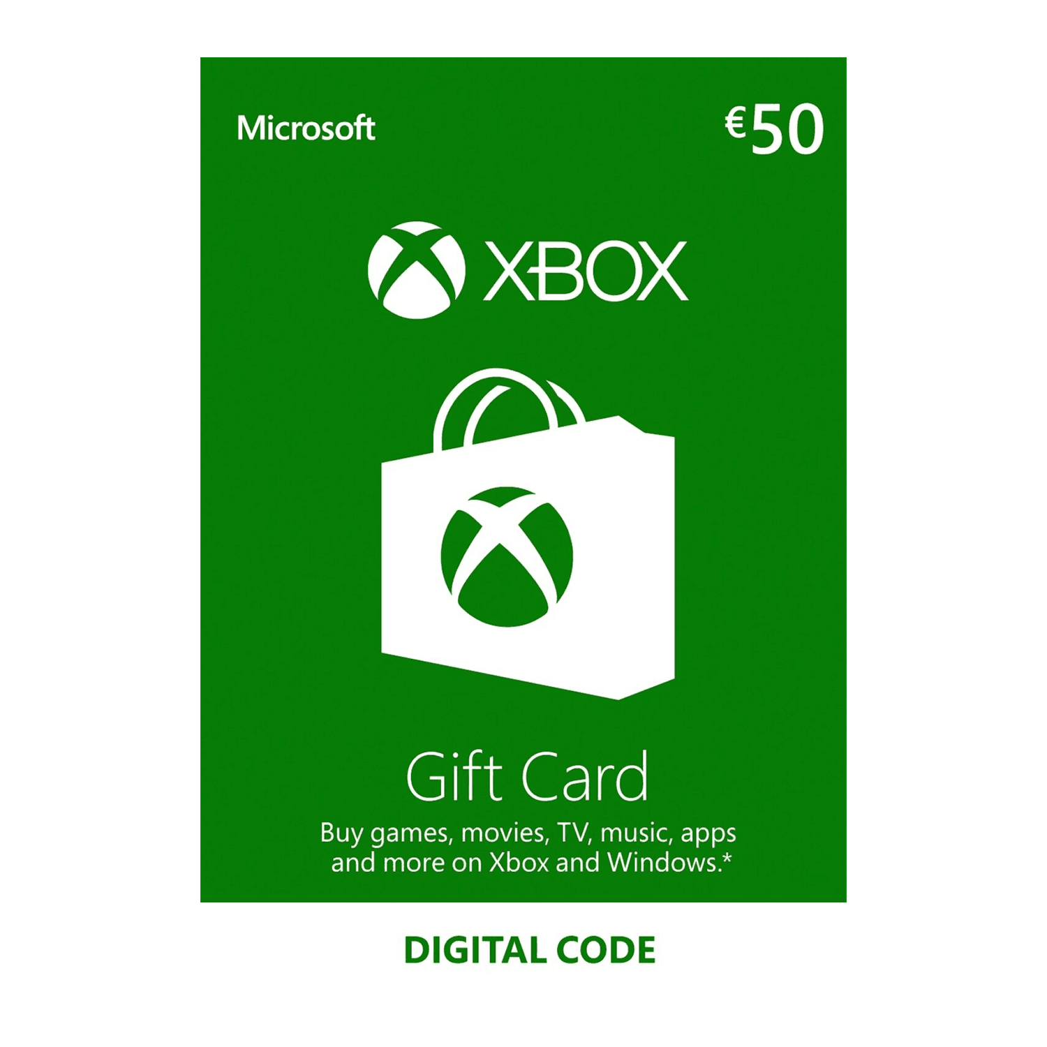 Xbox EU 50€ - بطاقة شحن Xbox EU 50€ - بطاقة شحن