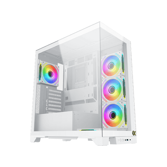 Xigmatek Endorphin Ultra Tempered Glass E-ATX Mid Tower ARTIC - كيس أبيض Xigmatek Endorphin Ultra Tempered Glass E-ATX Mid Tower ARTIC - كيس أبيض
