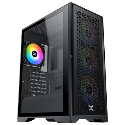 Xigmatek LUX S Mid Tower Case - Black - صندوق - PC BUILDER QATAR - Best PC Gaming Store in Qatar 