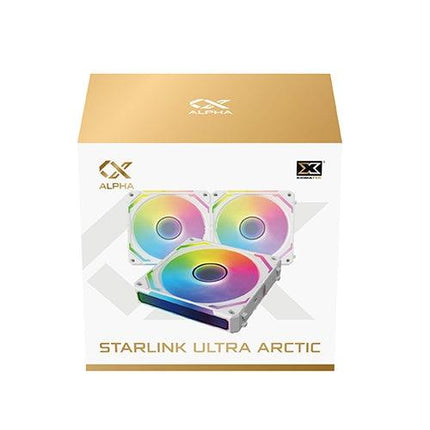 Xigmatek Starlink Ultra 3ْX Easy Clip PWM ARGB fans َArctic - مروحة تبريد - PC BUILDER QATAR - Best PC Gaming Store in Qatar 