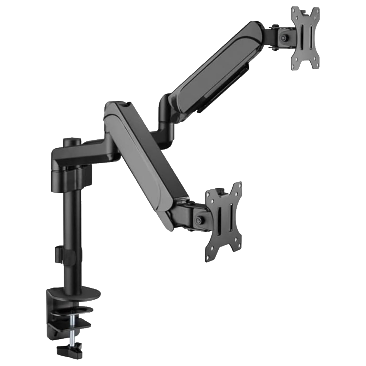 GAMEON GO-2045 Pole Mounted Gas Spring Dual Monitor Arm, Stand and Mount, 17 GAMEON GO-2045 Pole Mounted Gas Spring Dual Monitor Arm, Stand and Mount, 17
